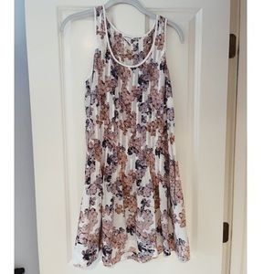 Club Mónaco Silk Flower Tank Dress